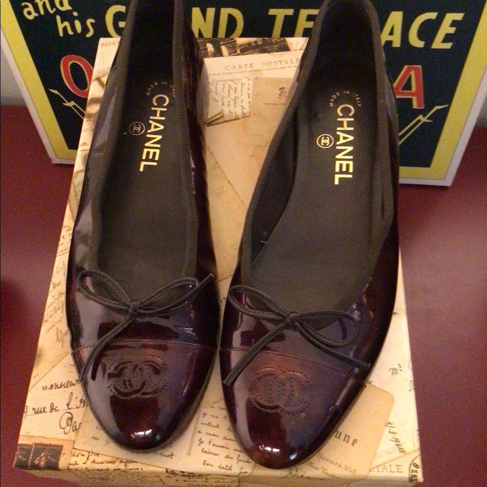 Authentic- CHANEL ballet flats - Sz. 38